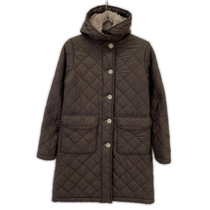 MACKINTOSH 麦金托什 棕色 内衬羊羔绒 菱格 36码 大衣