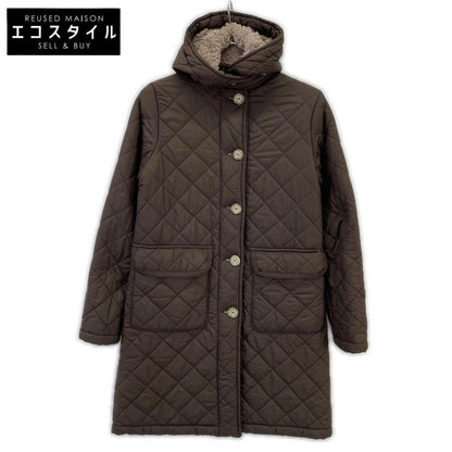 MACKINTOSH 麦金托什 棕色 内衬羊羔绒 菱格 36码 大衣