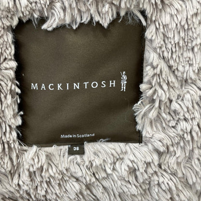 MACKINTOSH 麦金托什 棕色 内衬羊羔绒 菱格 36码 大衣