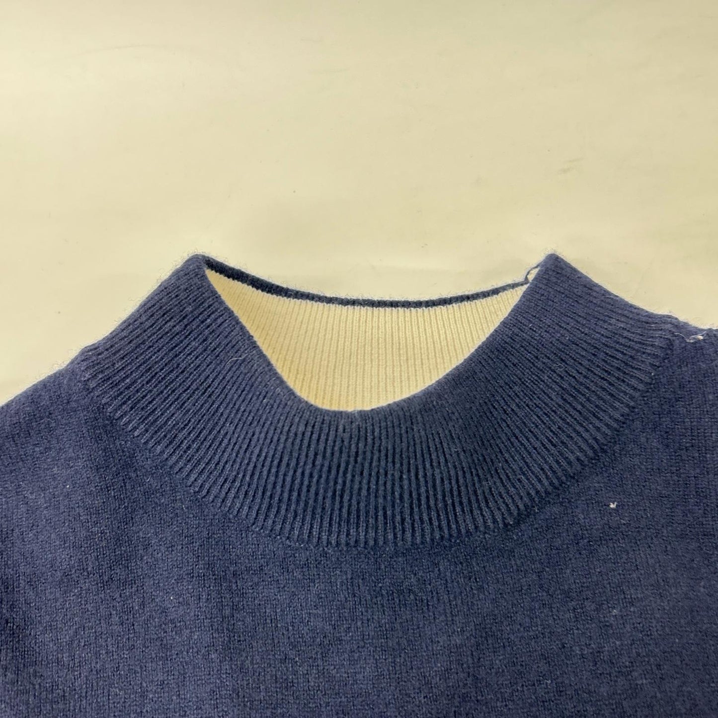 nagonstans 纳贡斯坦斯 23AW 470GA170-1020 海军蓝 羊毛立领套头衫 上衣 M