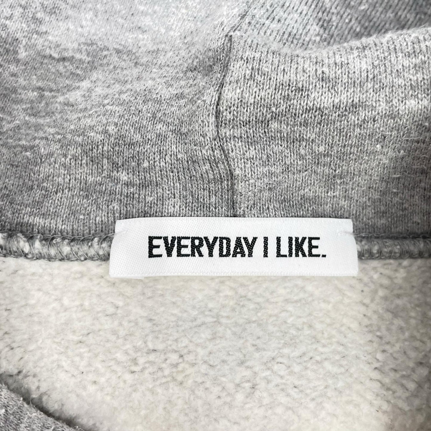 EVERY DAY I LIKE EVERYDAY I LIKE 灰色 连帽长款连衣裙 卫衣 上衣 F