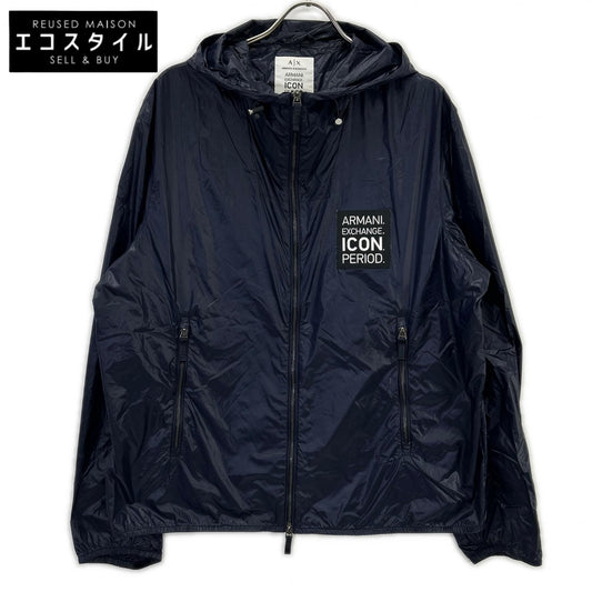 ARMANI EXCHANGE アルマーニエクスチェンジ 【ICON PERIOD】8NZBP3 ZNYZA ネイビー ナイロン ジップアップパーカー ジャケット