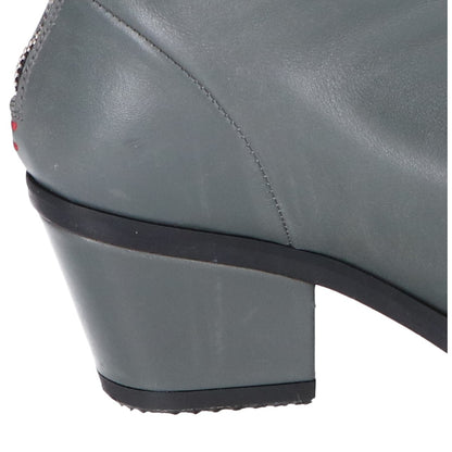 Halmanera Halmanera 23AW Gray GEMA26 Pointed Toe Chunky Short Boots Shoes 36 Women's