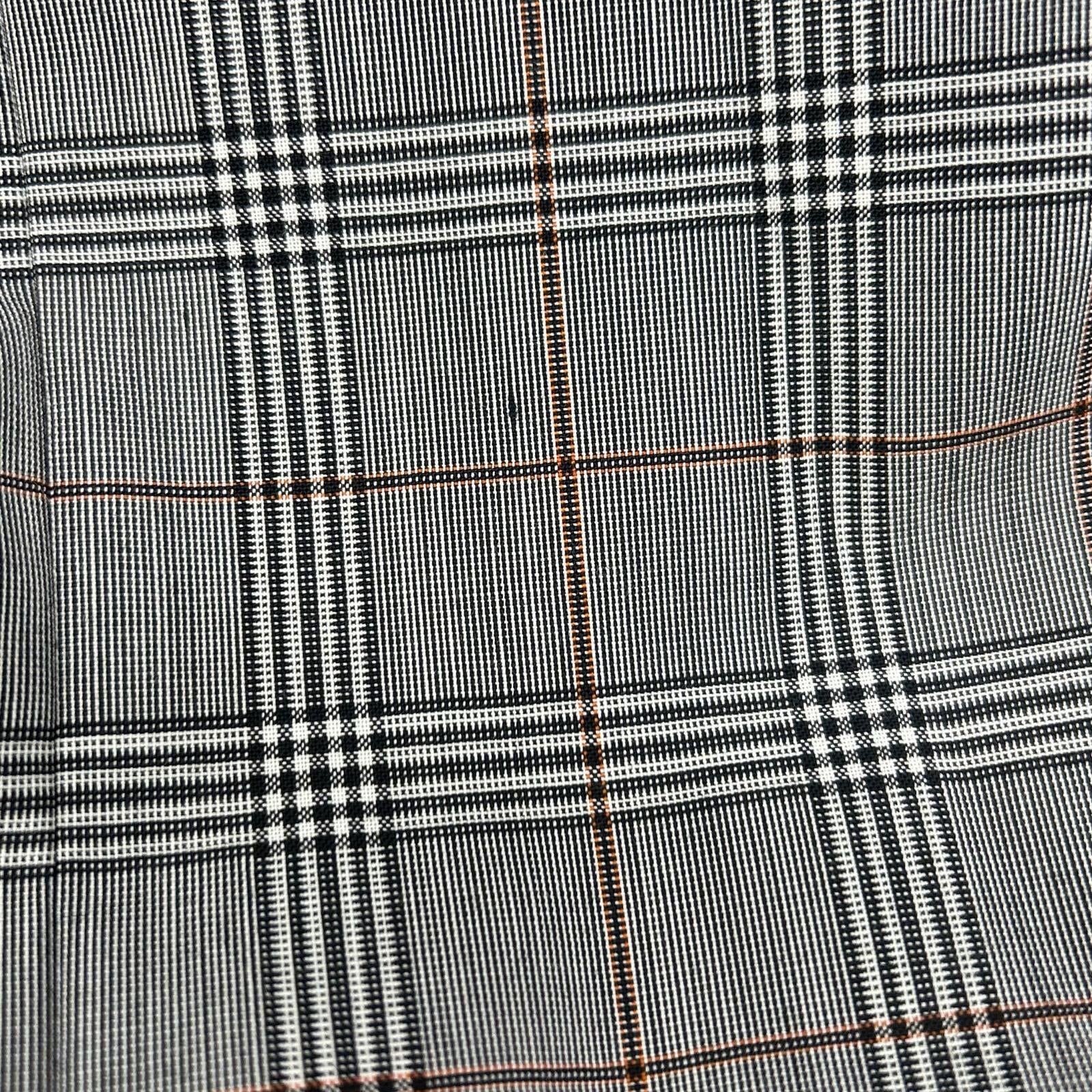 SPORTMAX スポーツマックス グレー チェック 袖レザー切り替え ロングワンピース ワンピース