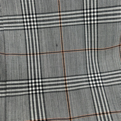 SPORTMAX スポーツマックス グレー チェック 袖レザー切り替え ロングワンピース ワンピース