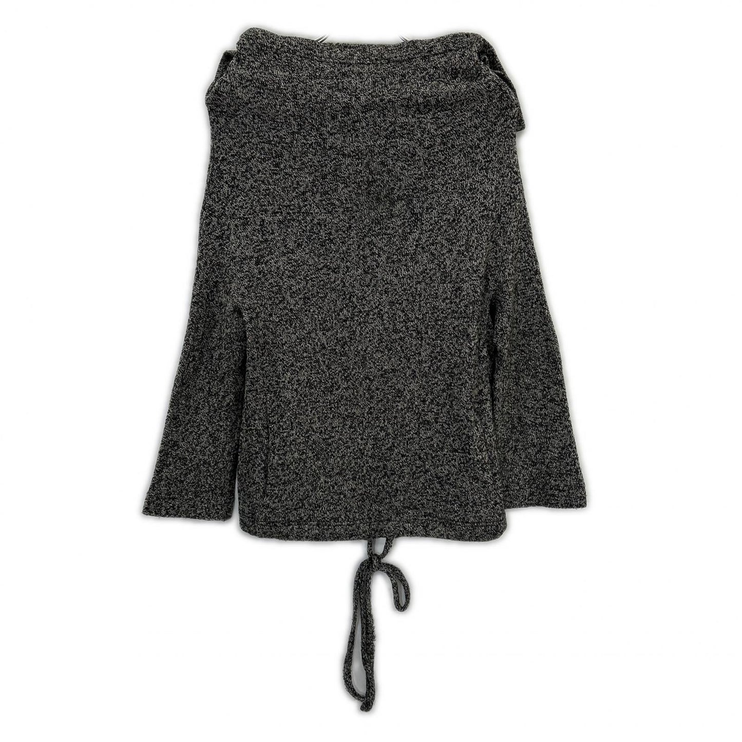 yohjiyamamoto ヨウジヤマモト FP-T77-655 グレー ウール デザインニットプルオーバー トップス