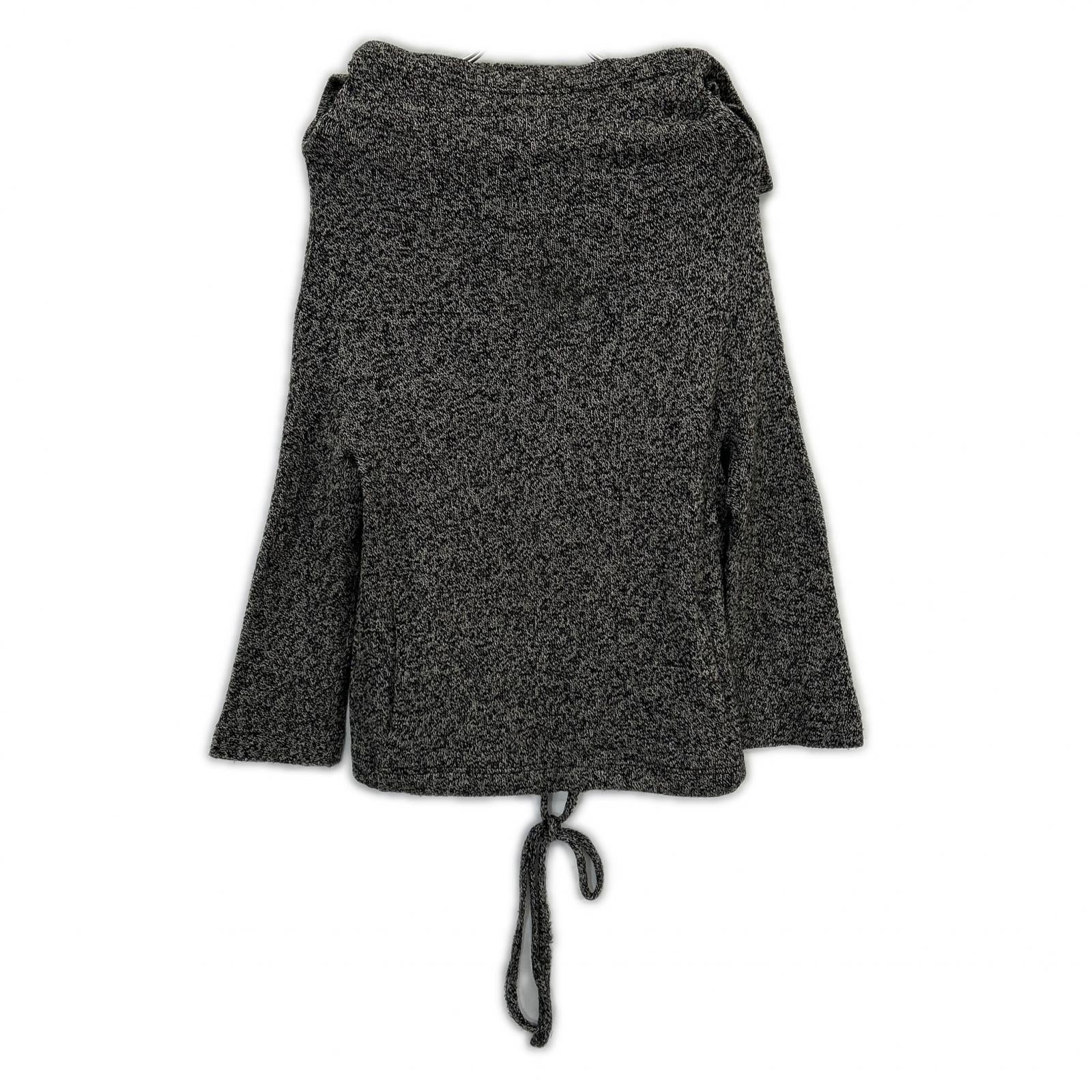 yohjiyamamoto ヨウジヤマモト FP-T77-655 グレー ウール デザインニットプルオーバー トップス