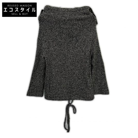 Yohji Yamamoto ヨウジヤマモト FP-T77-655 グレー ウール デザインニットプルオーバー トップス