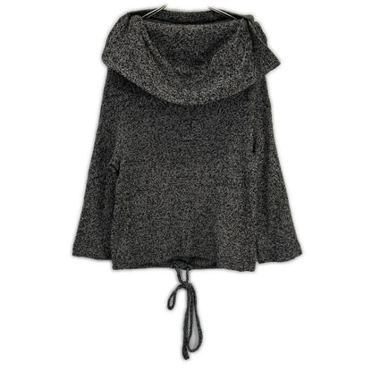 yohjiyamamoto ヨウジヤマモト FP-T77-655 グレー ウール デザインニットプルオーバー トップス