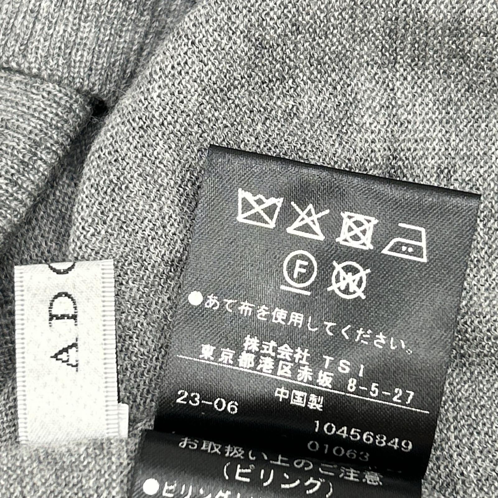 ADORE アドーア 23年製 531-3270012 グレー ウール クリアハイゲージニット トップス