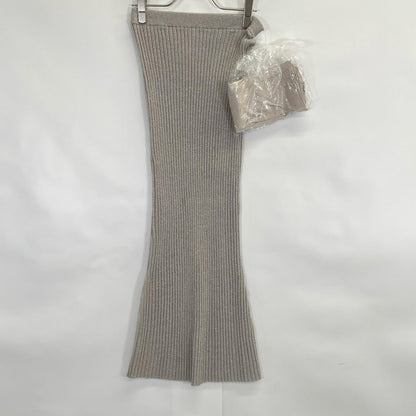 Whim Gazette ウィムガゼット 24SS シルバー ラメニット フィットスカート スカート