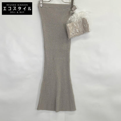 Whim Gazette ウィムガゼット 24SS ｼﾙﾊﾞｰ ﾗﾒﾆｯﾄ ﾌｨｯﾄｽｶｰﾄ スカート F