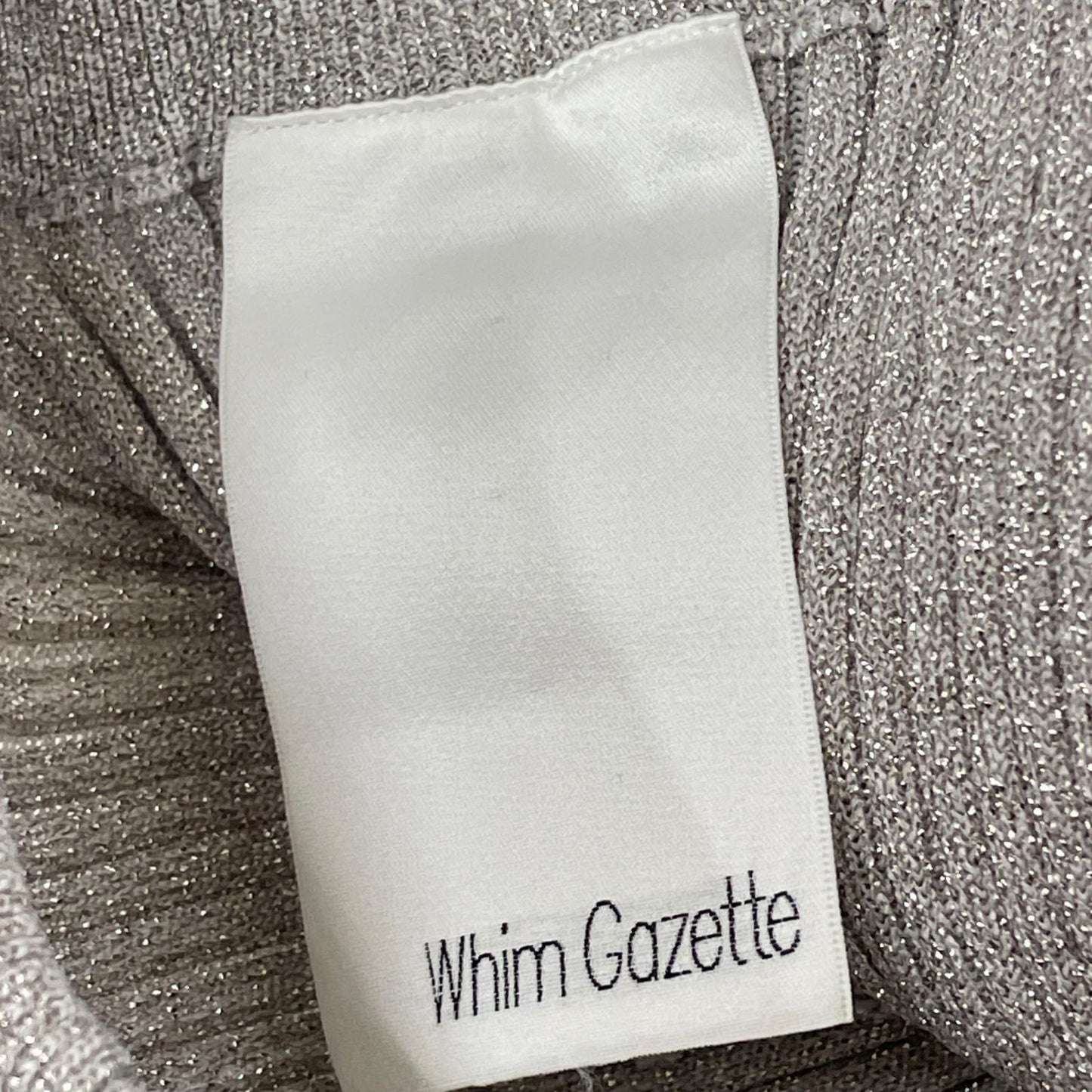 Whim Gazette ウィムガゼット 24SS ｼﾙﾊﾞｰ ﾗﾒﾆｯﾄ ﾌｨｯﾄｽｶｰﾄ スカート F