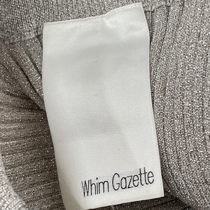 Whim Gazette ウィムガゼット 24SS ｼﾙﾊﾞｰ ﾗﾒﾆｯﾄ ﾌｨｯﾄｽｶｰﾄ スカート F