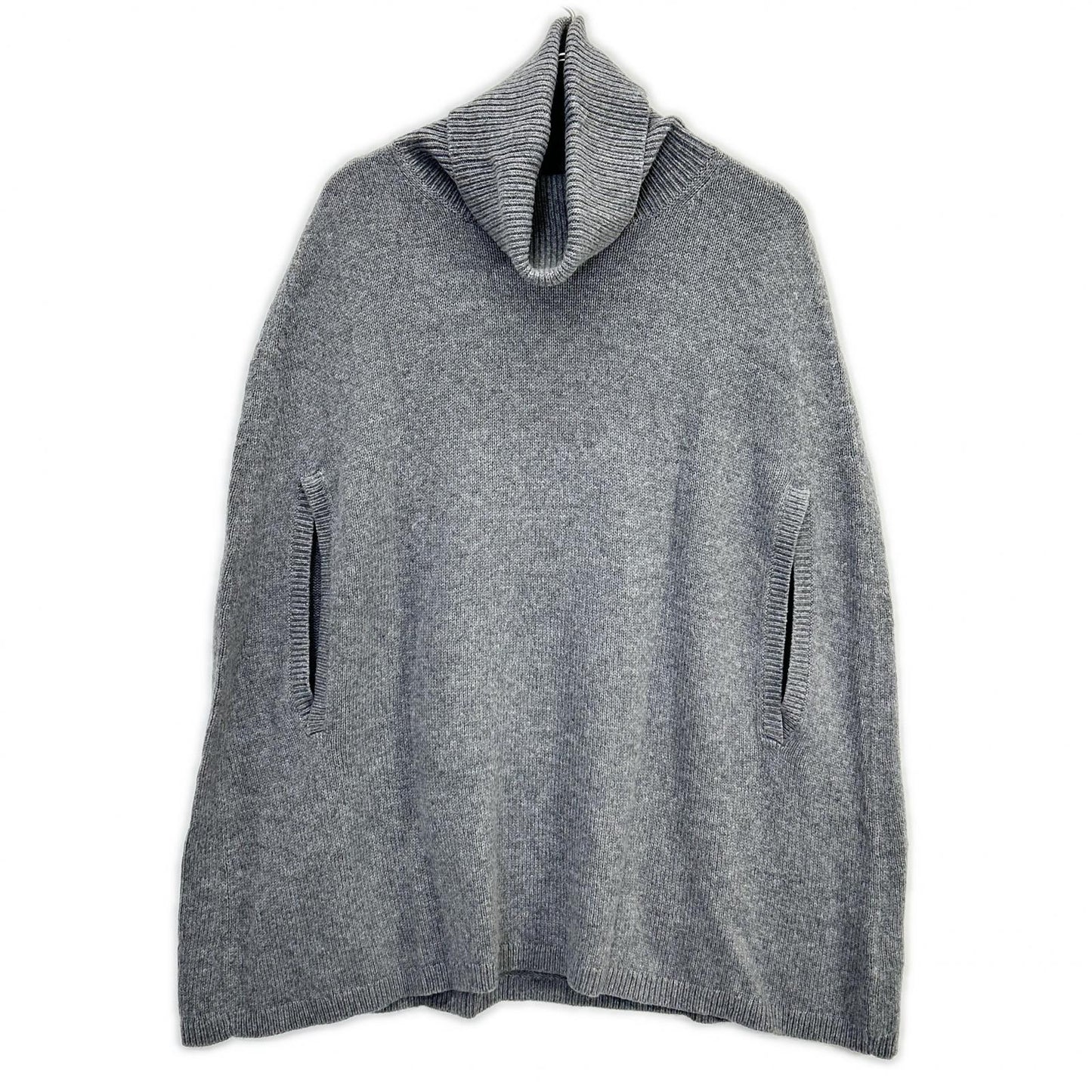 Brooks Brothers ブルックスブラザーズ ｸﾞﾚｰ ﾀｰﾄﾙﾈｯｸ ｱﾙﾊﾟｶ混ﾆｯﾄﾎﾟﾝﾁｮ トップス S