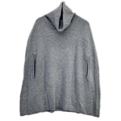 Brooks Brothers ブルックスブラザーズ ｸﾞﾚｰ ﾀｰﾄﾙﾈｯｸ ｱﾙﾊﾟｶ混ﾆｯﾄﾎﾟﾝﾁｮ トップス S