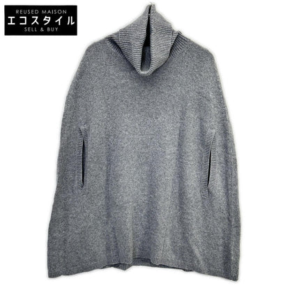 Brooks Brothers Grey Turtleneck Alpaca Blend Knit Poncho Top S