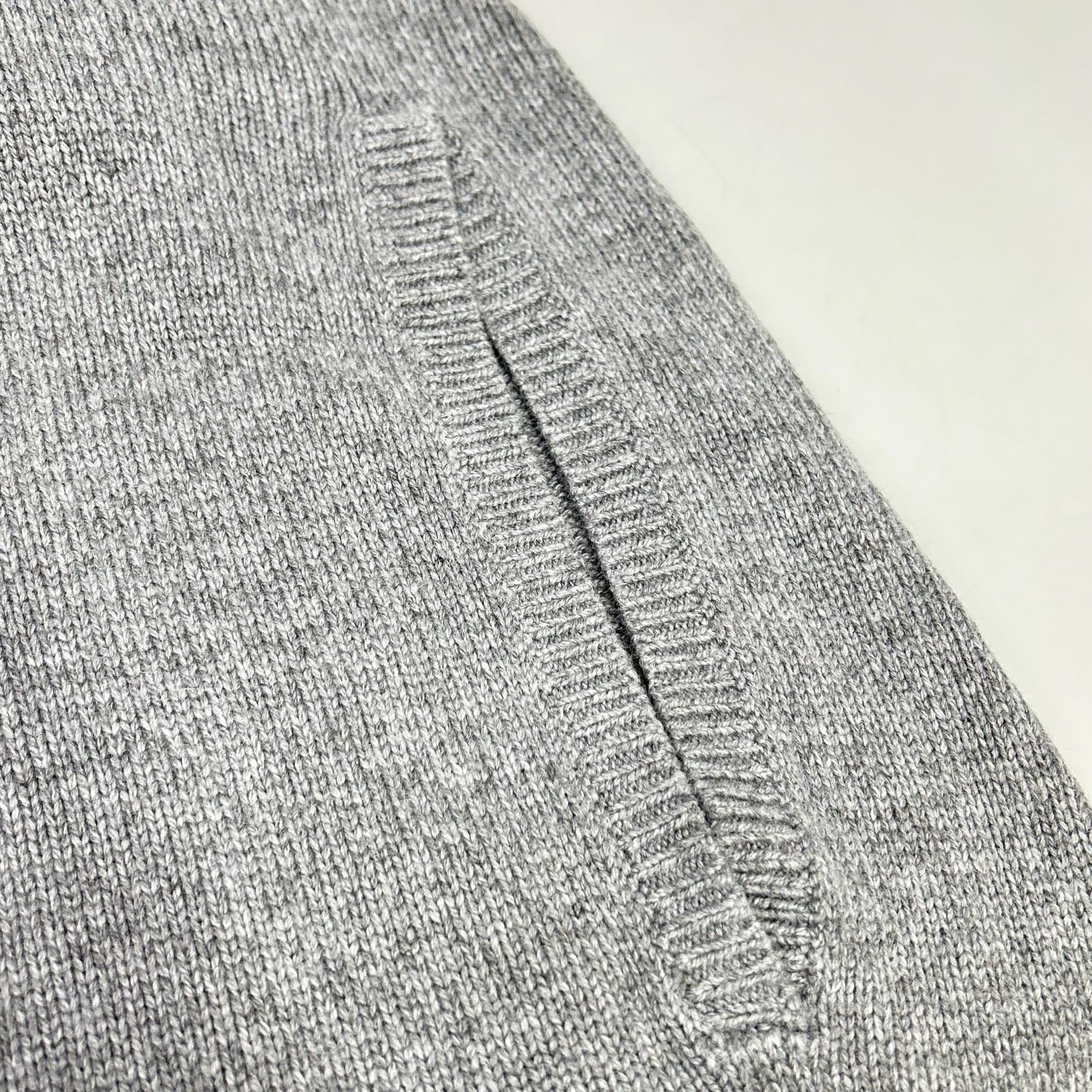 Brooks Brothers Grey Turtleneck Alpaca Blend Knit Poncho Top S
