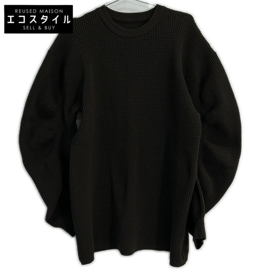 AMERI アメリ 01320190500 ﾌﾞﾗｳﾝ CIRCLE SILHOUETTE KNIT TOP/ﾜｯﾌﾙｽｳｪｯﾄ トップス F