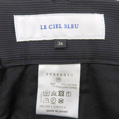 LE CIEL BLEU LE CIEL BLEU 美品罗纹针织拉链长裤 裤子 女士 黑色 36 25S68310 裤子 36 女士