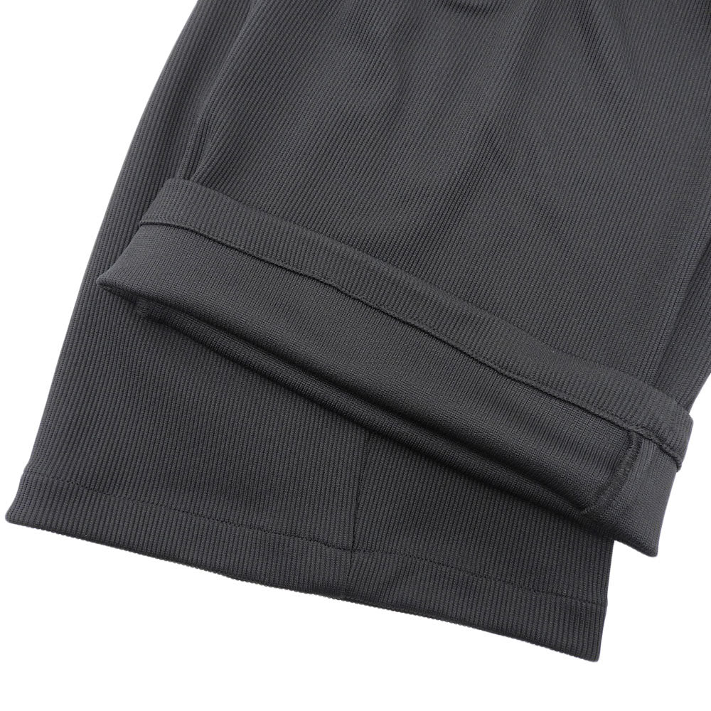 LE CIEL BLEU Rib Jersey Zip Front Pants Bottoms Women's Black 36 25S68310 Bottoms 36 Women's