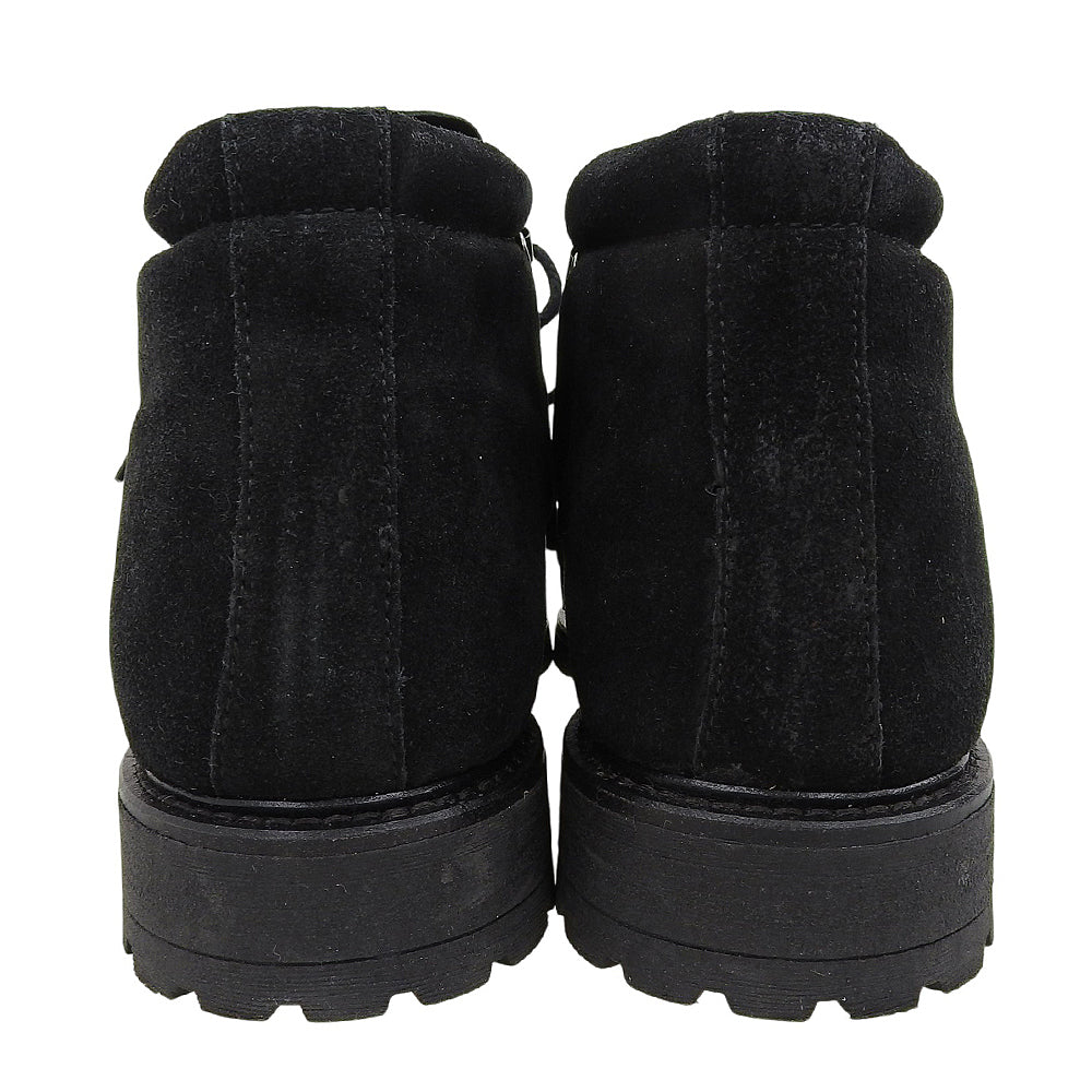 美品 麂皮登山靴 女款 黑色 鞋子 39 女式
