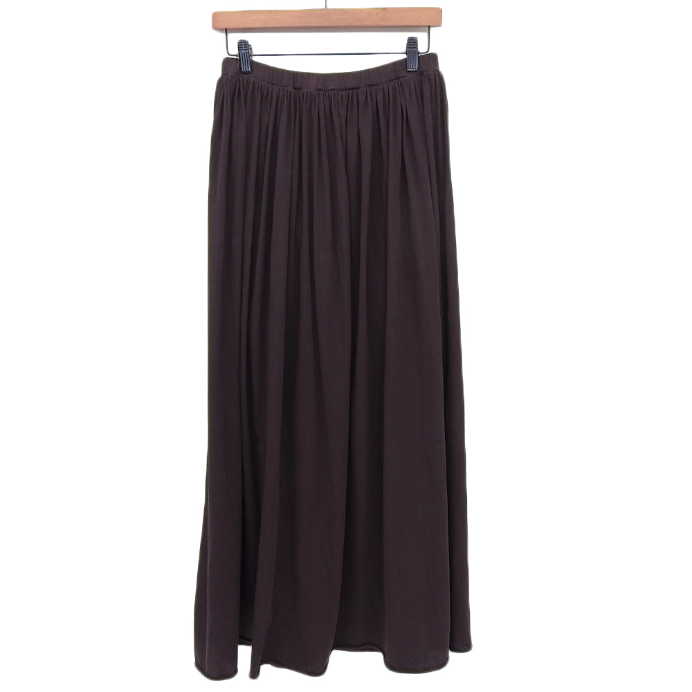 Excellent condition Easy Flare Long Skirt Skirt Women's Cotton Brown 38 Made in 2024 Skirt 38 Women's