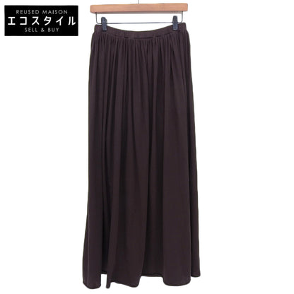 Excellent condition Easy Flare Long Skirt Skirt Women's Cotton Brown 38 Made in 2024 Skirt 38 Women's