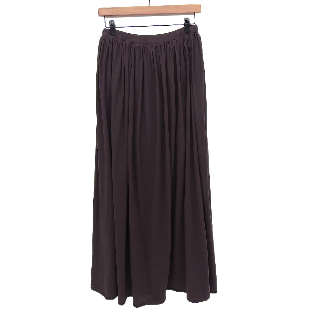 Excellent condition Easy Flare Long Skirt Skirt Women's Cotton Brown 38 Made in 2024 Skirt 38 Women's