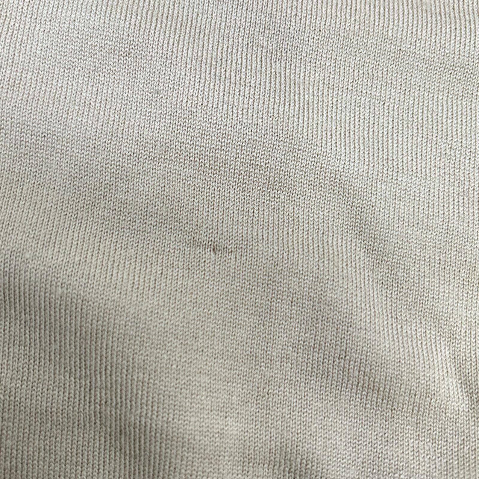 Plage 2024 Beige Wool Crew Neck Long Sleeve Knitted Top
