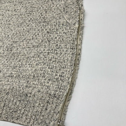 CLANE 15106-2032 23AW Gray Side Zip Tweed Knit Vest Vest 1 Women's