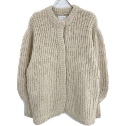 CLANE 13106-2112 Beige Color Mohair Shaggy Cardigan Tops 2 Ladies