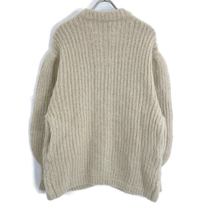 CLANE 13106-2112 Beige Color Mohair Shaggy Cardigan Tops 2 Ladies
