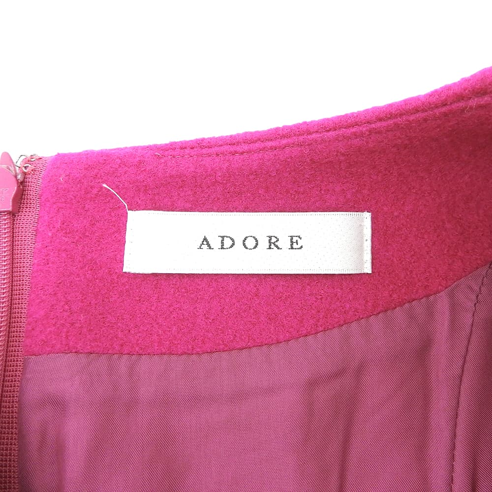 ADORE アドーア バルダライト ウール ワンピース レディース ピンク 36 531-7240112 ワンピース