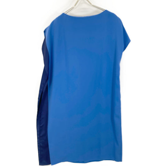 ADORE 531-9140413 Blue Bicolor Light Georgette Sleeveless Dress Women's 36