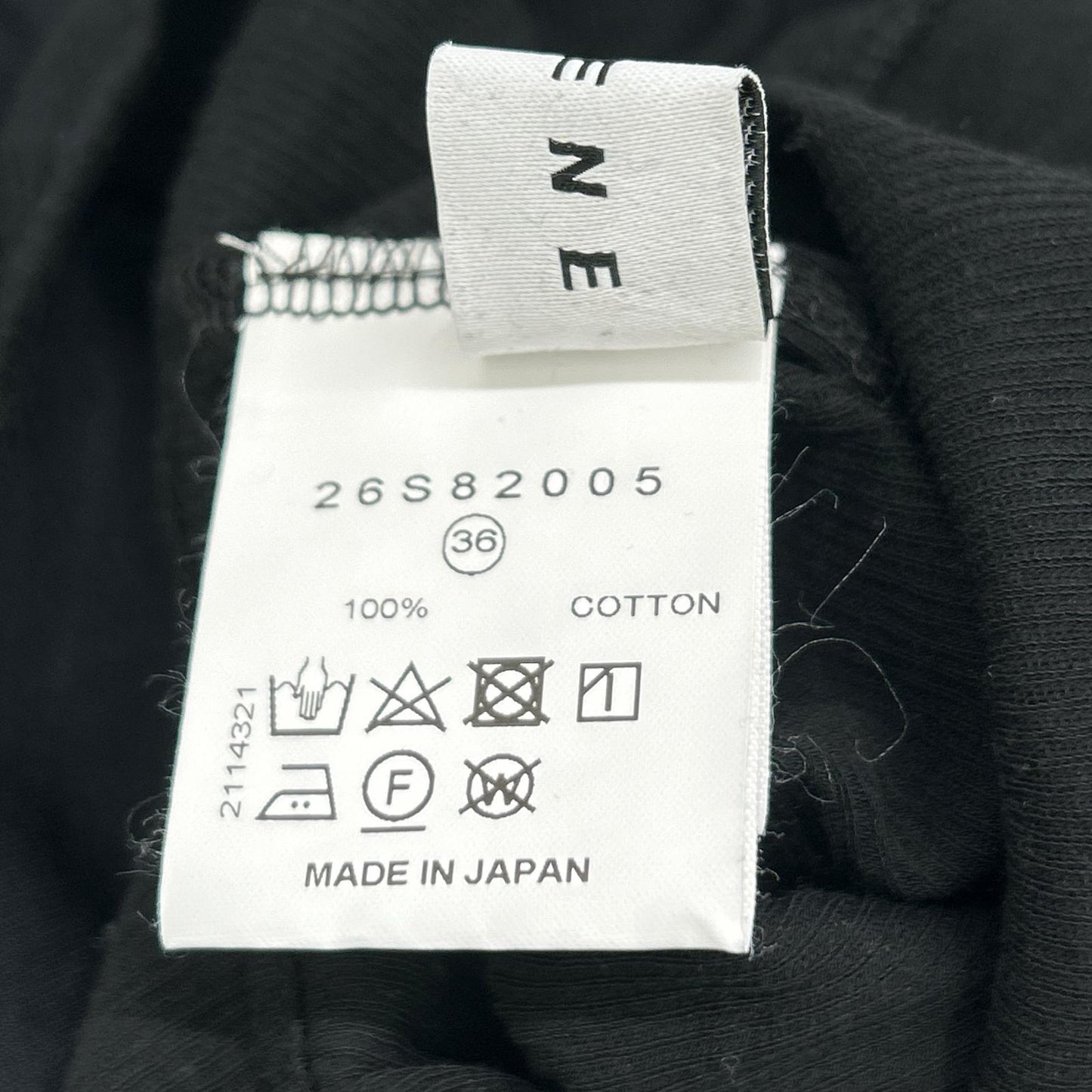 IRENE アイレネ 24SS 26S82005 ブラック Sheer Layered Longsleeves Tee トップス