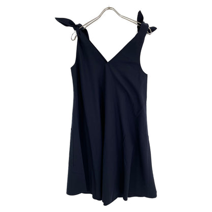 ADEAM 36993 Navy Rayon Blend Shoulder Ribbon Double Pocket Dress 0 Women's