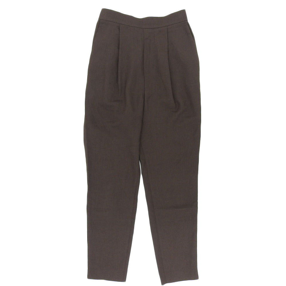 Excellent Condition Linen-like Gathered Jodhpurs Pants Bottoms Women's Brown 36 300FS631-2450 Bottoms 36 Women's