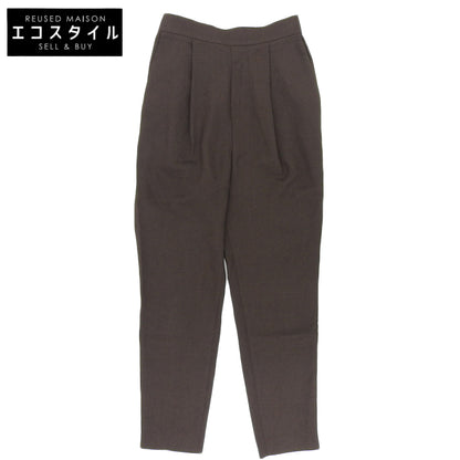 Excellent Condition Linen-like Gathered Jodhpurs Pants Bottoms Women's Brown 36 300FS631-2450 Bottoms 36 Women's