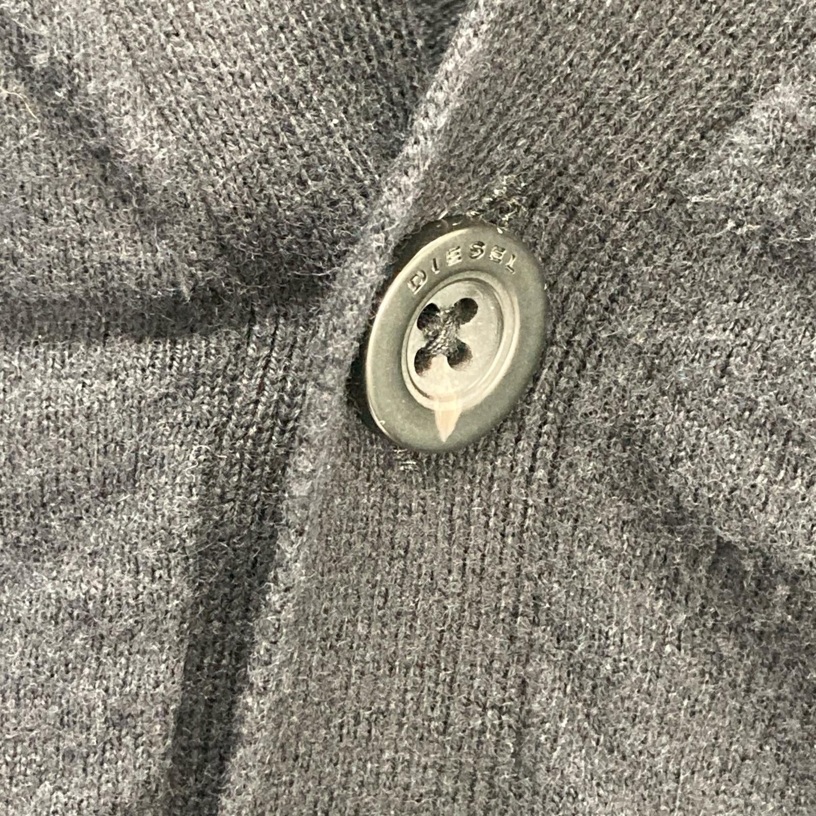 00SV7H MILOK 黑色 棉混羊绒 纽扣针织开衫 上衣 M 男士