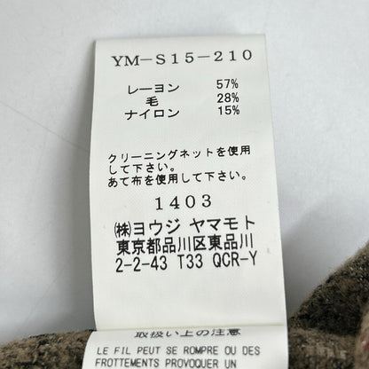 Y's ワイズ ブラウン チェック裏地 フレアスカート スカート