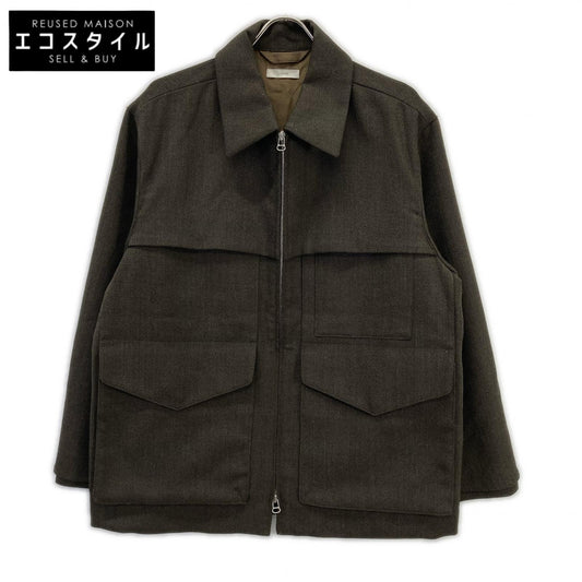 LIDNM リドム Im22aw04364-08-01 ｼｪｰﾄﾞﾌﾞﾗｳﾝ ｼﾞｯﾌﾟｱｯﾌﾟﾌﾞﾙｿﾞﾝ ジャケット S