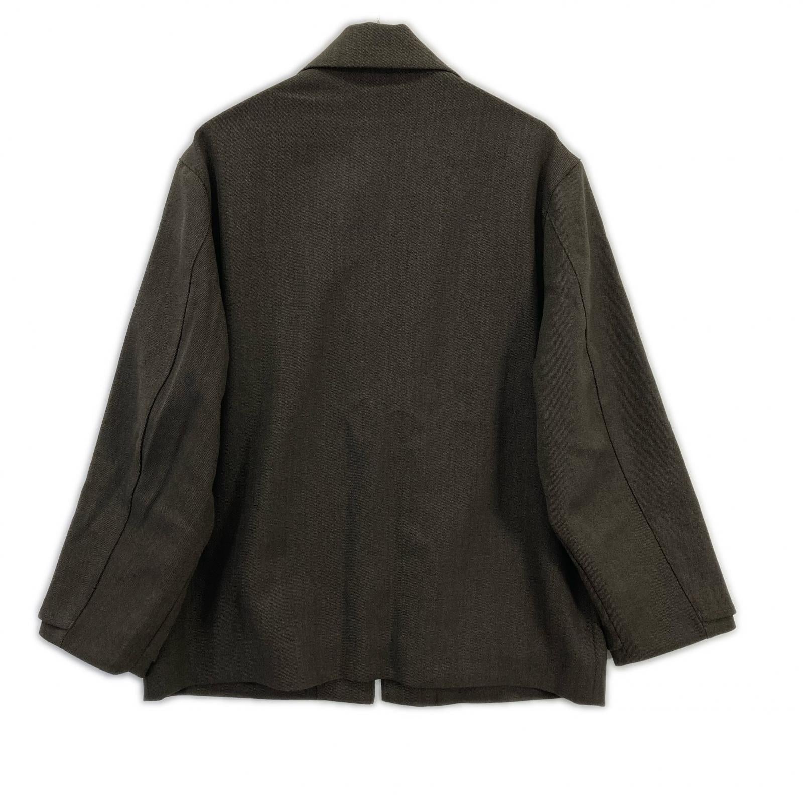 LIDNM Ridomu Im22aw04364-08-01 Shade Brown Zip-Up Blouson Jacket S