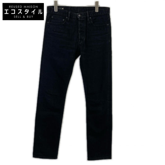 MINEDENIM Black Cotton Selvedge Denim Pants Bottoms