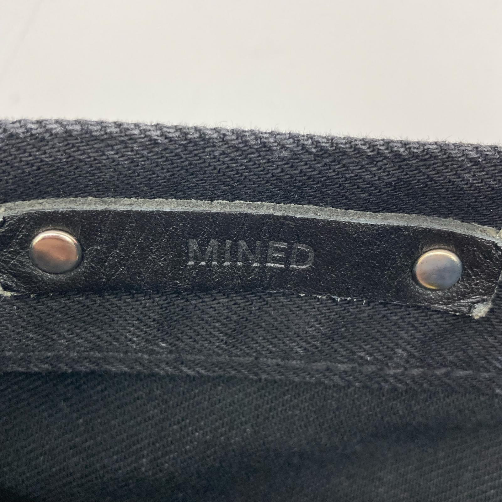 MINEDENIM Black Cotton Selvedge Denim Pants Bottoms