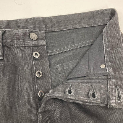 MINEDENIM Black Cotton Selvedge Denim Pants Bottoms