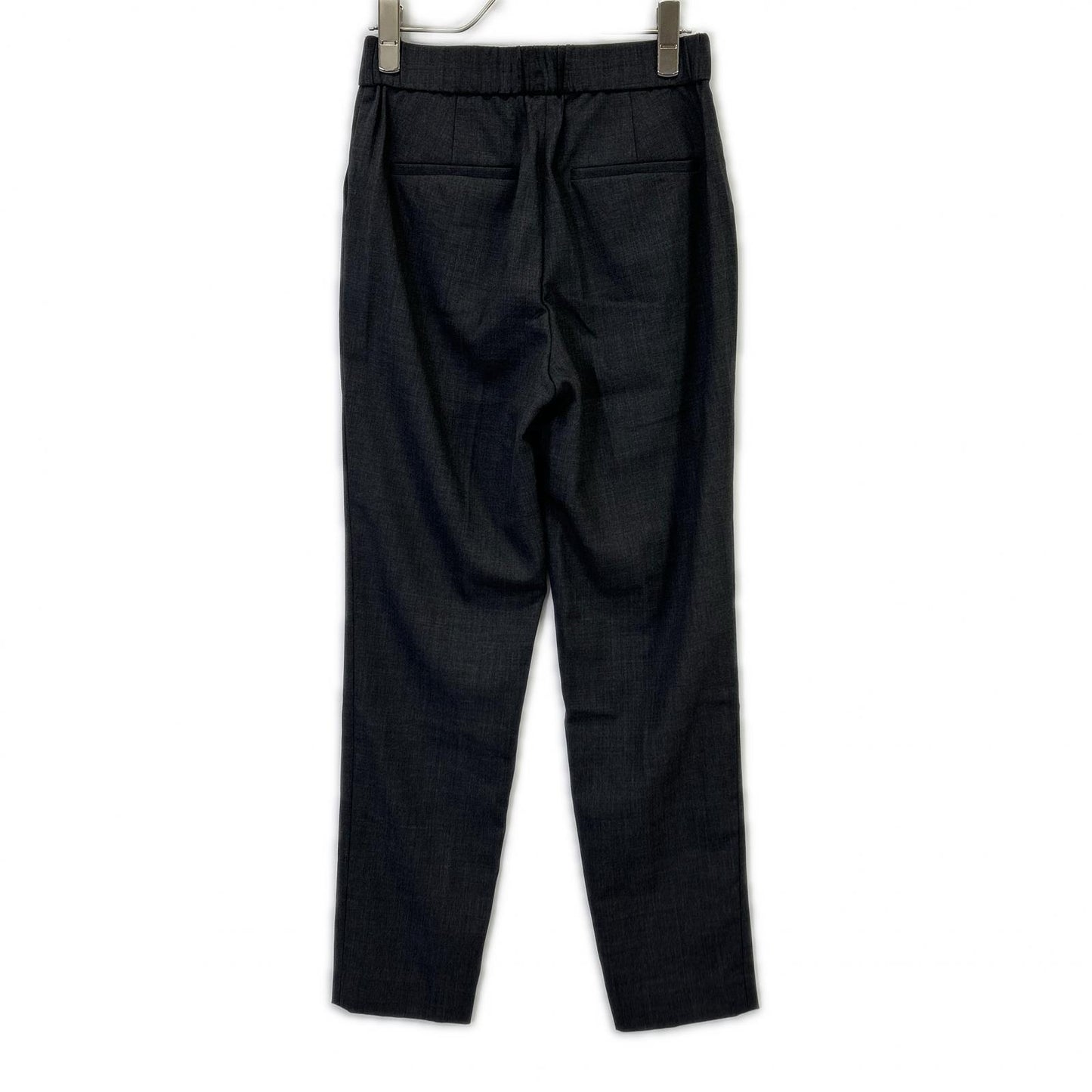 theory luxe 2024 Grey Suave Saxony Carol 2 Pants Bottoms 34