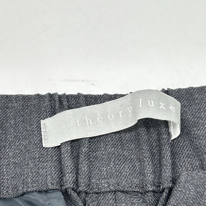 theory luxe 2024 Grey Suave Saxony Carol 2 Pants Bottoms 34