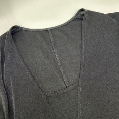 IRENE Black Plunging Neckline Bodysuit Top 36