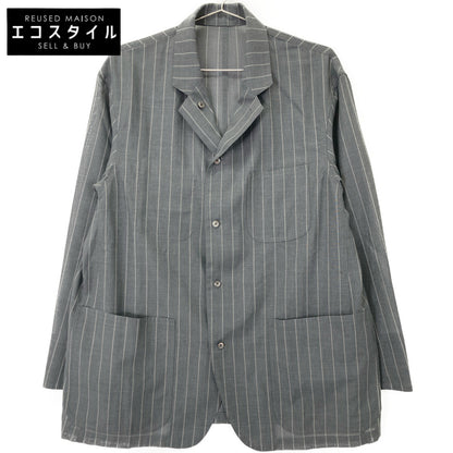 beautifulpeople ビューティフルピープル グレー wool silk stripe shirtjacket リバーシブルジャケット ジャケット